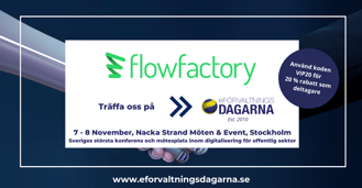 Flowfactory eforvaltningsdagarna partner banner